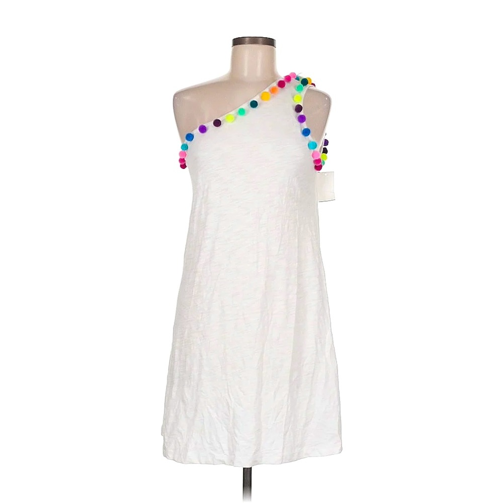 Pitusa Pom Pom Dress One Shoulder NWT